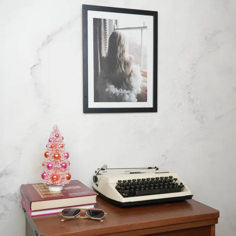 Künstlicher Weihnachtsbaum aus Sisal und Kunststoff von Housevitamin in Pink, Ansicht 3