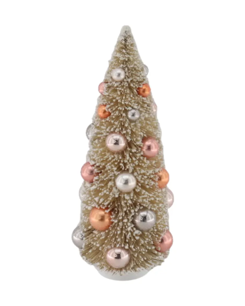 Künstlicher Weihnachtsbaum aus Sisal und Kunststoff von Housevitamin in Taupe, 12 × 31 cm, Ansicht 1