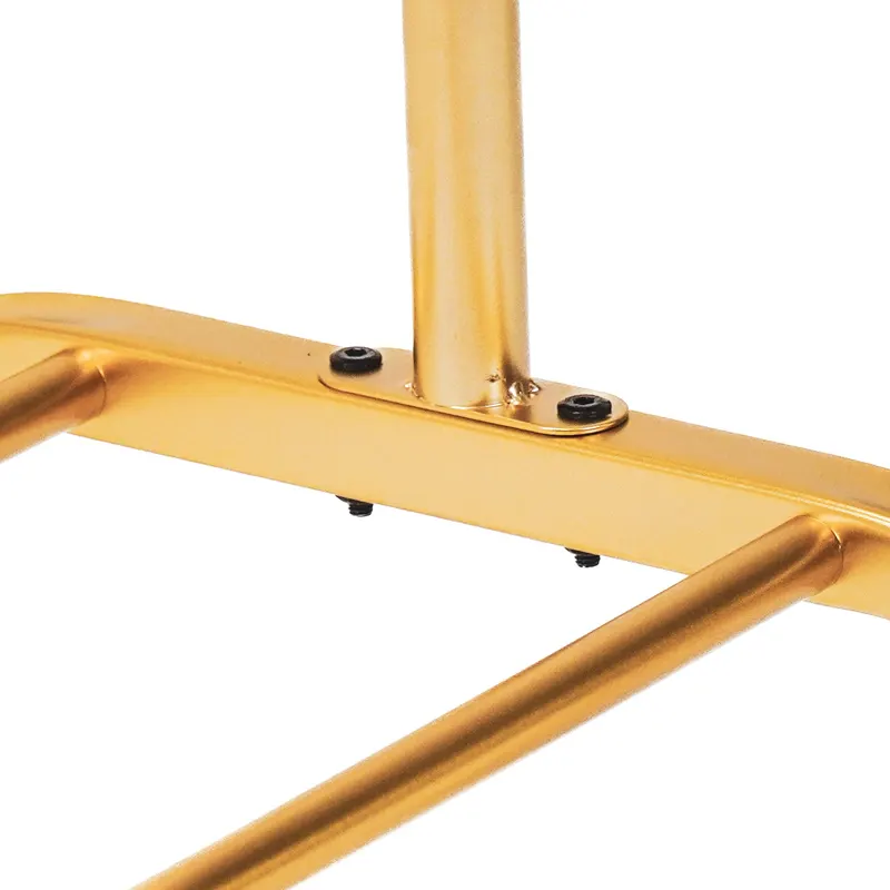 Metall-Garderobenständer zum Aufhängen von Kleidung von Housevitamin in Gold, 80 × 40 × 150 cm, Ansicht 5