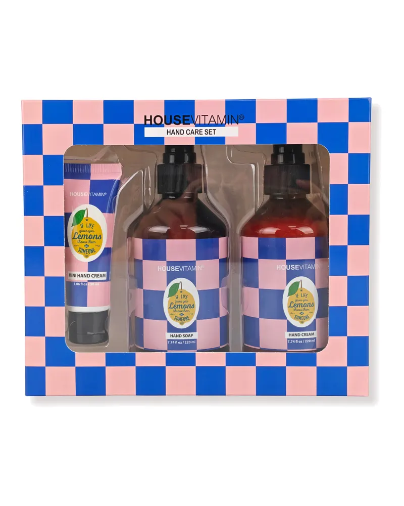 Handpflege-Geschenkset mit Zitrone, Bergamotte und Basilikum