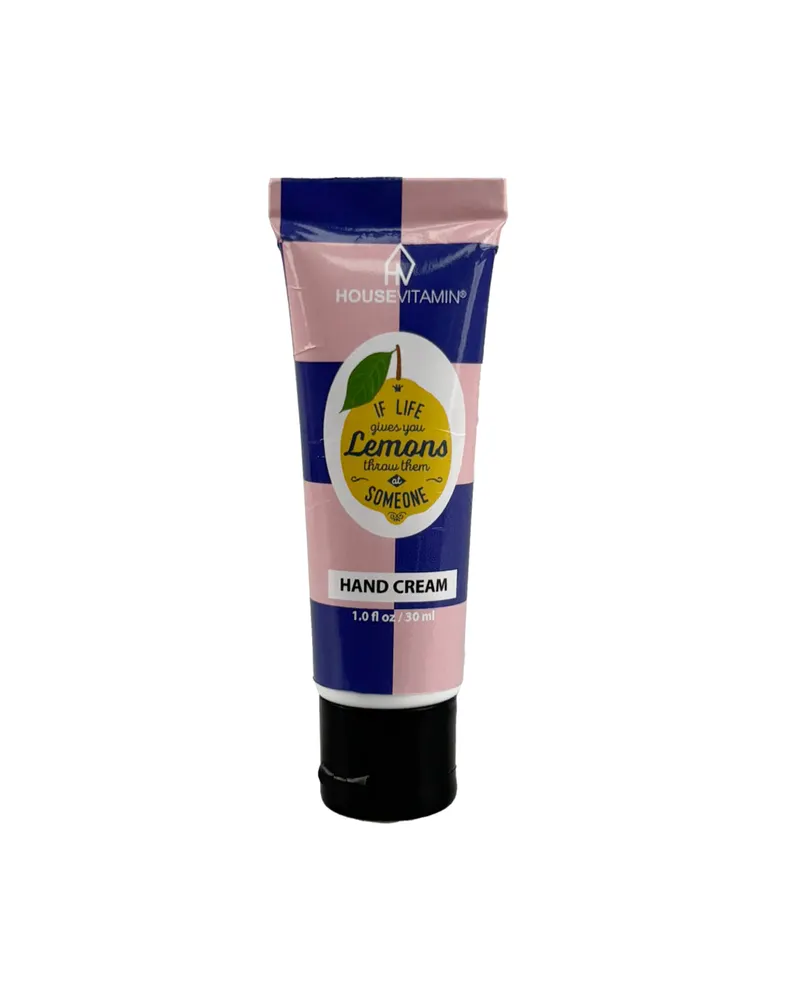 Vegane Handcreme Lemon, Bergamotte & Basilikum in Mini-Tube