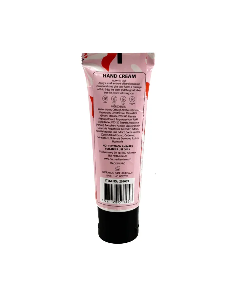 Vegane Handcreme Peony Blush in der Mini-Tube, 30 ml von Housevitamin, Ansicht 2