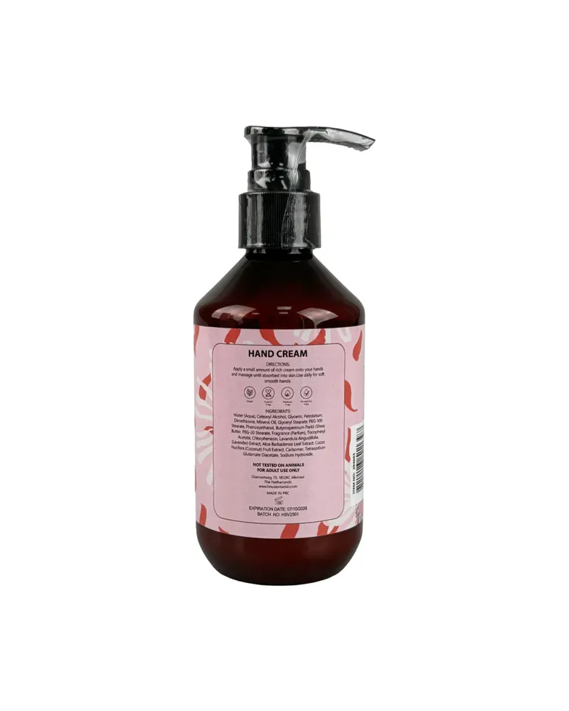 Vegane Handcreme mit Pfingstrosenduft im Pumpflakon von Housevitamin, Ansicht 2