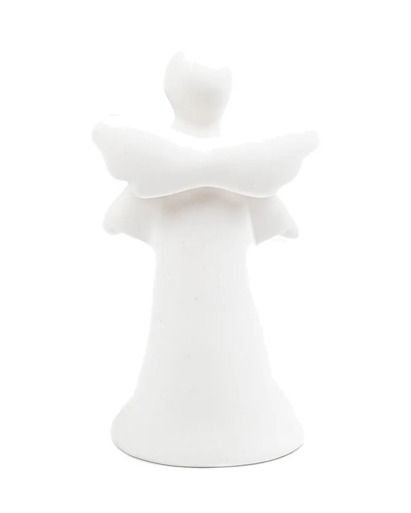 LED-Weihnachtsengel aus Dolomit in Weiß von Housevitamin in Weiß, 9 × 6 × 16,5 cm, Ansicht 2
