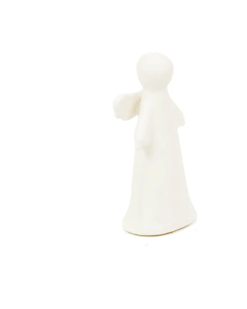LED-Weihnachtsengel aus Dolomit in Weiß von Housevitamin in Weiß, 7 × 5 × 13 cm, Ansicht 2