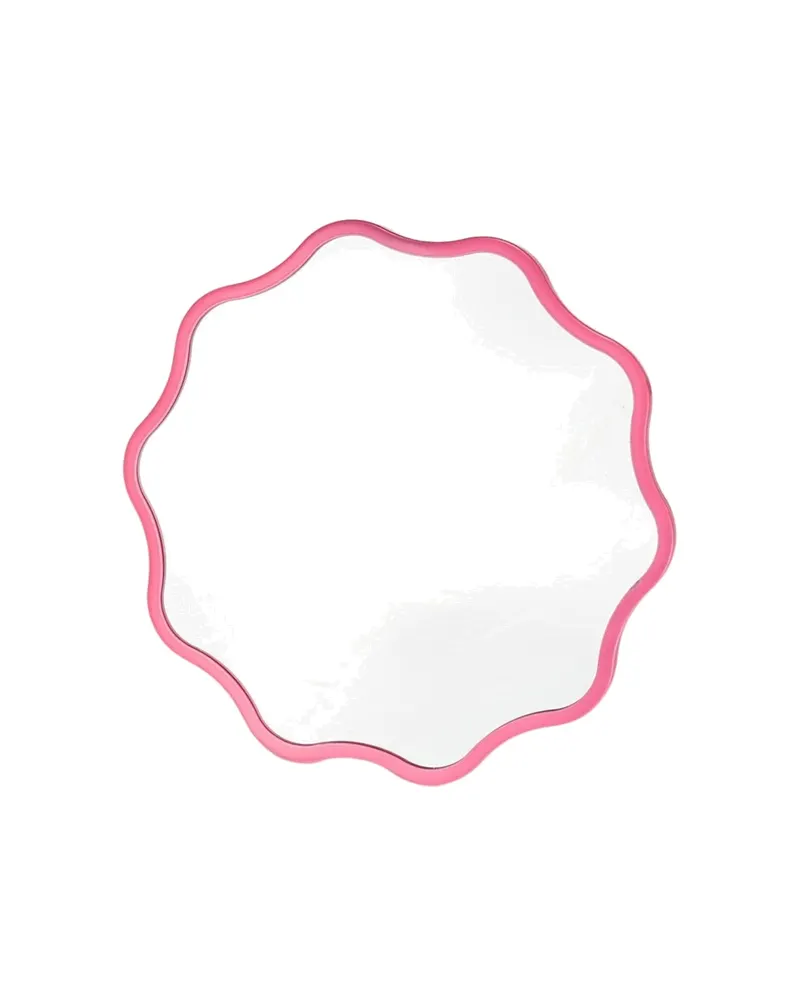 Runder Schminkspiegel aus Metall in Pink, 25 cm von Housevitamin in Pink, 25 × 1 × 25 cm, Ansicht 1