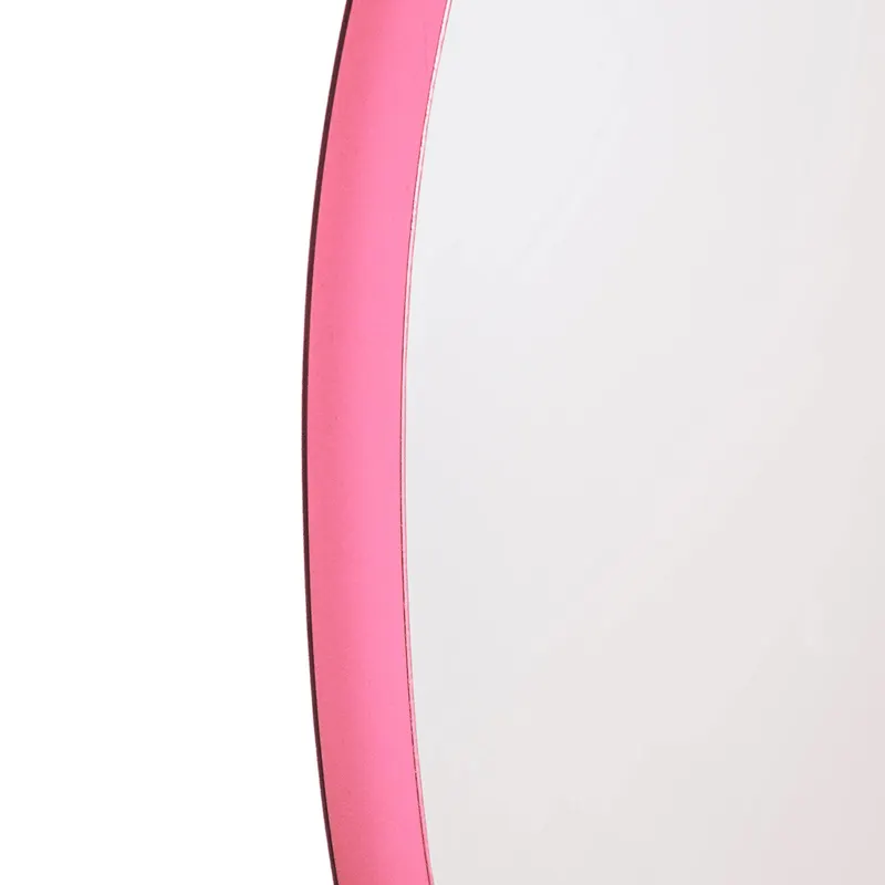 Runder Wandspiegel aus Metall in Rosa, Ø 60 cm von Housevitamin in Rosa, Ansicht 4