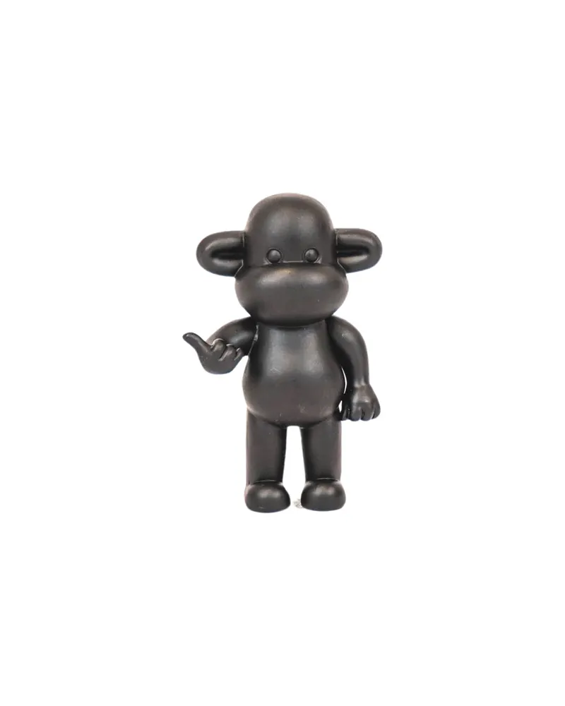 The Legend Affen-Dekofigur aus Polyresin mit Hang-Loose-Geste, Goldfarben