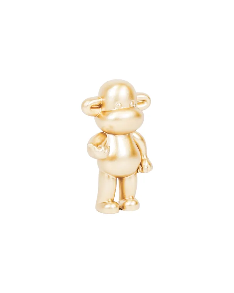 The Legend Affen-Dekofigur aus Polyresin mit Hang-Loose-Geste von Housevitamin in Goldfarben, 11 × 7 × 19 cm, Ansicht 5