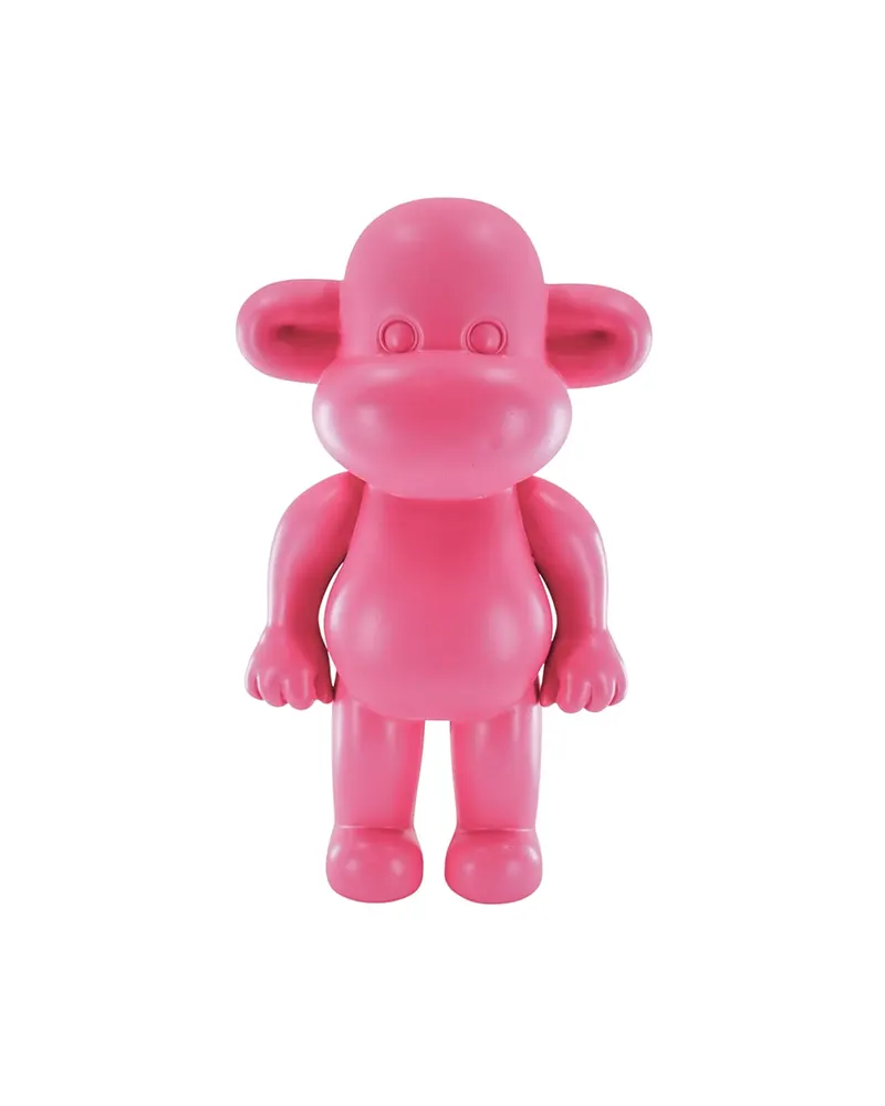 Dekofigur „The Legend“, Affe aus Polyresin von Housevitamin in Rosa, 20,5 × 13,5 × 35 cm, Ansicht 1