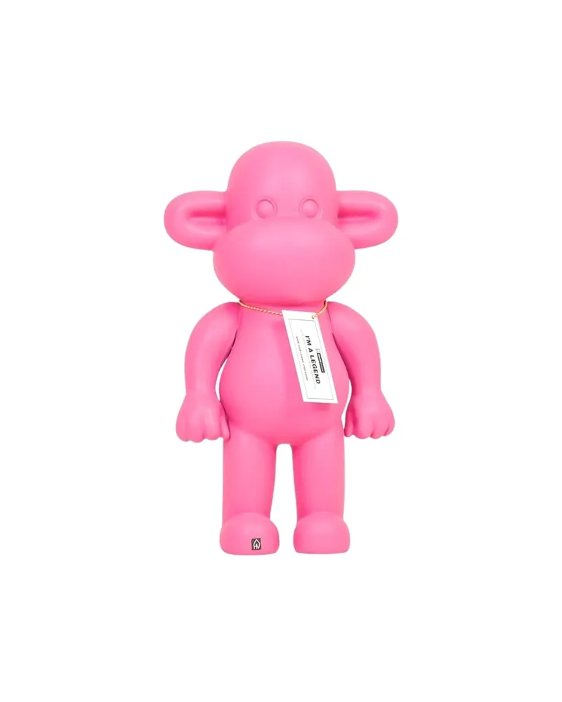 Dekofigur „The Legend“, Affe aus Polyresin von Housevitamin in Rosa, 20,5 × 13,5 × 35 cm, Ansicht 10