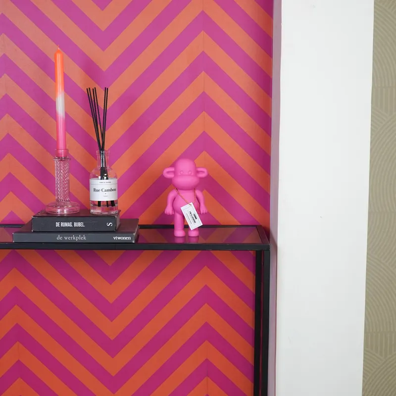 Dekofigur „The Legend“, Affe aus Polyresin von Housevitamin in Rosa, 11 × 7 × 19 cm, Ansicht 6