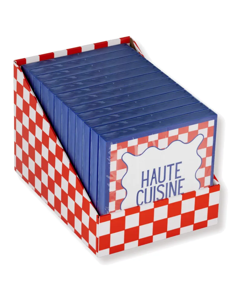 Papierservietten „Haute Cuisine“ aus FSC-zertifiziertem Papier, 3-lagig von Housevitamin in Rot, Blau und Hellrosa, 33 × 33 cm, Ansicht 2