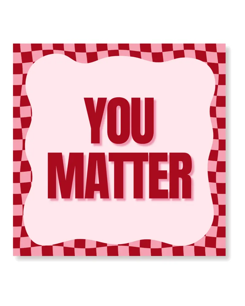 Papierservietten You Matter, 3-lagig, 33 × 33 cm, Rosa/Rot