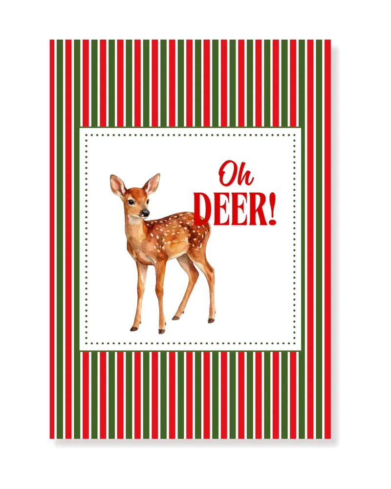 Postkarten-Set „Oh Deer“ aus Papier, 5-teilig im A6-Format