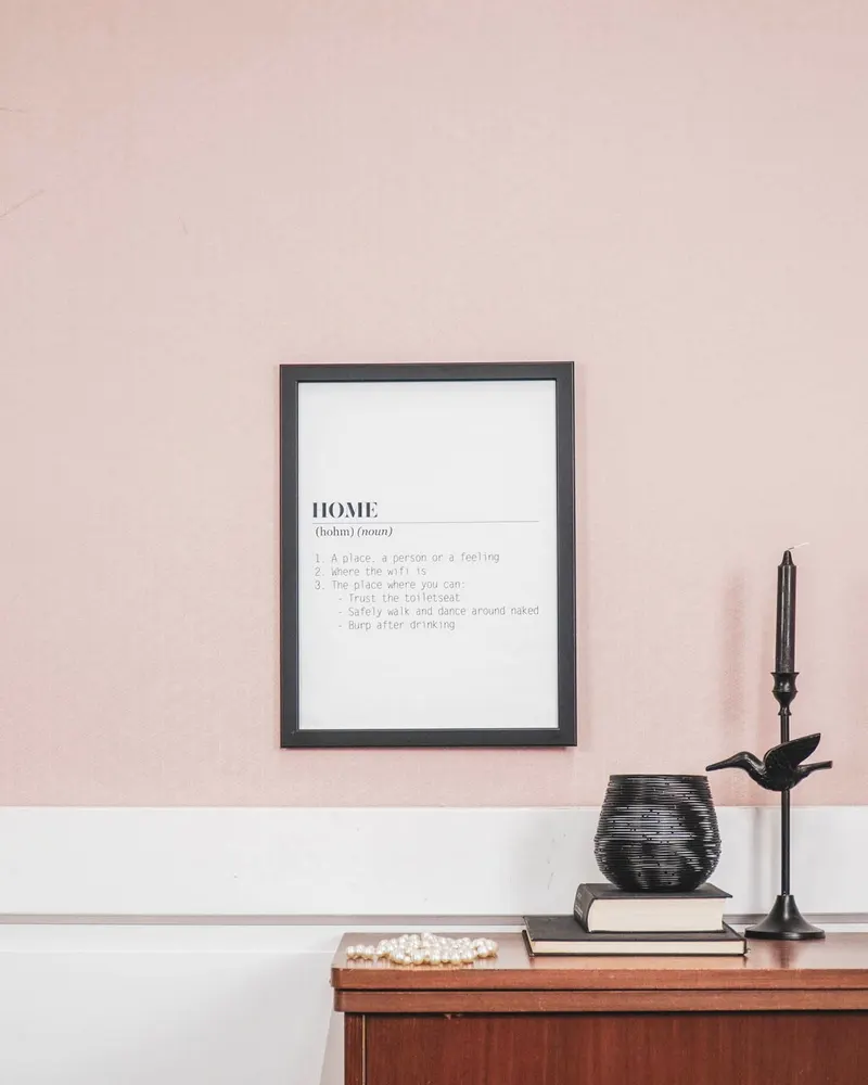Wandposter „Home Dictionary“ aus Papier im A3-Format von Housevitamin in Weiß, A3, Ansicht 3