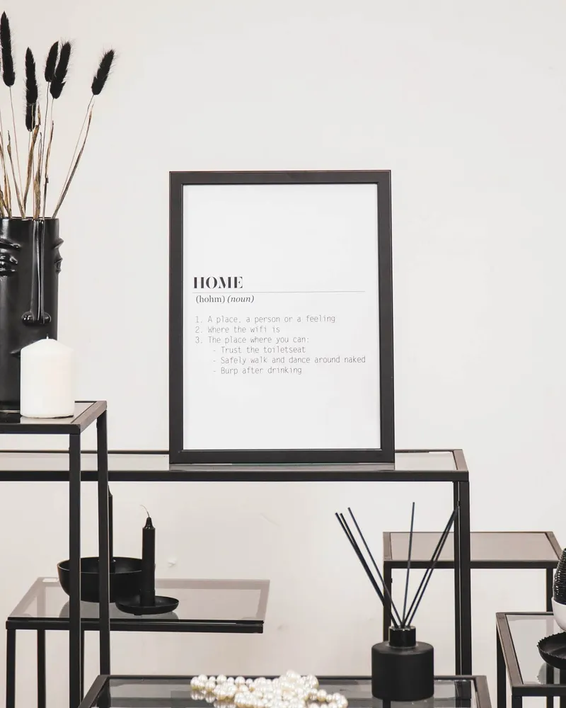 Wandposter „Home Dictionary“ aus Papier im A3-Format von Housevitamin in Weiß, A3, Ansicht 4