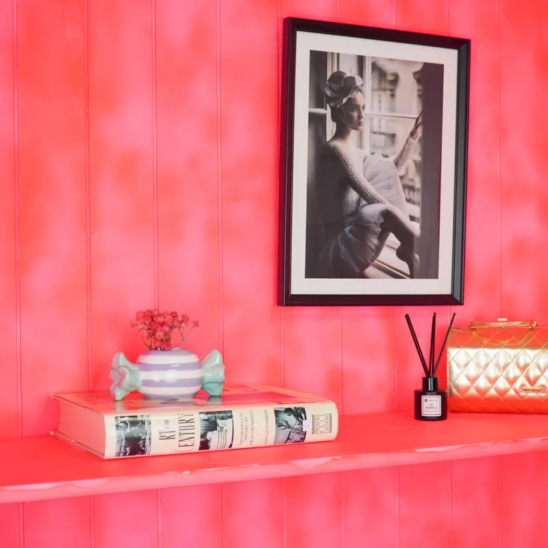 Blumentopf Toffee Candy aus Dolomit im zweifarbigen Bonbon-Design von Housevitamin in Mint/Lila, Ansicht 5