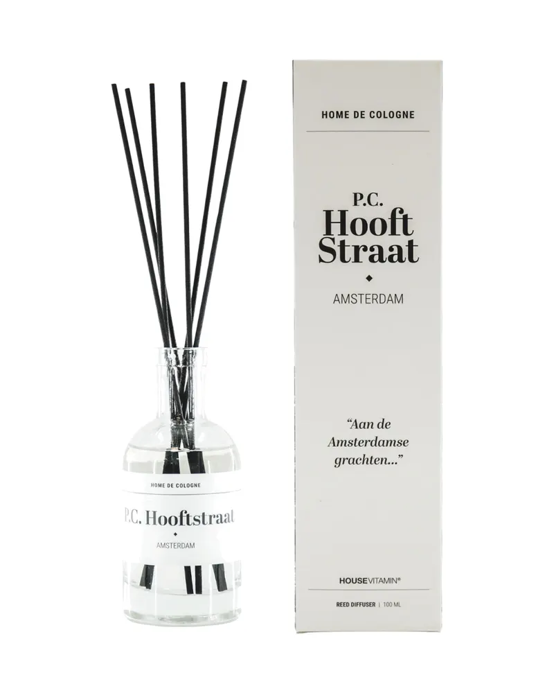 Raumduft mit Duftstäbchen PC Hooftstraat Amsterdam aus Glas von Housevitamin in Schwarz (Duftstäbchen), 100 ml, Ansicht 2