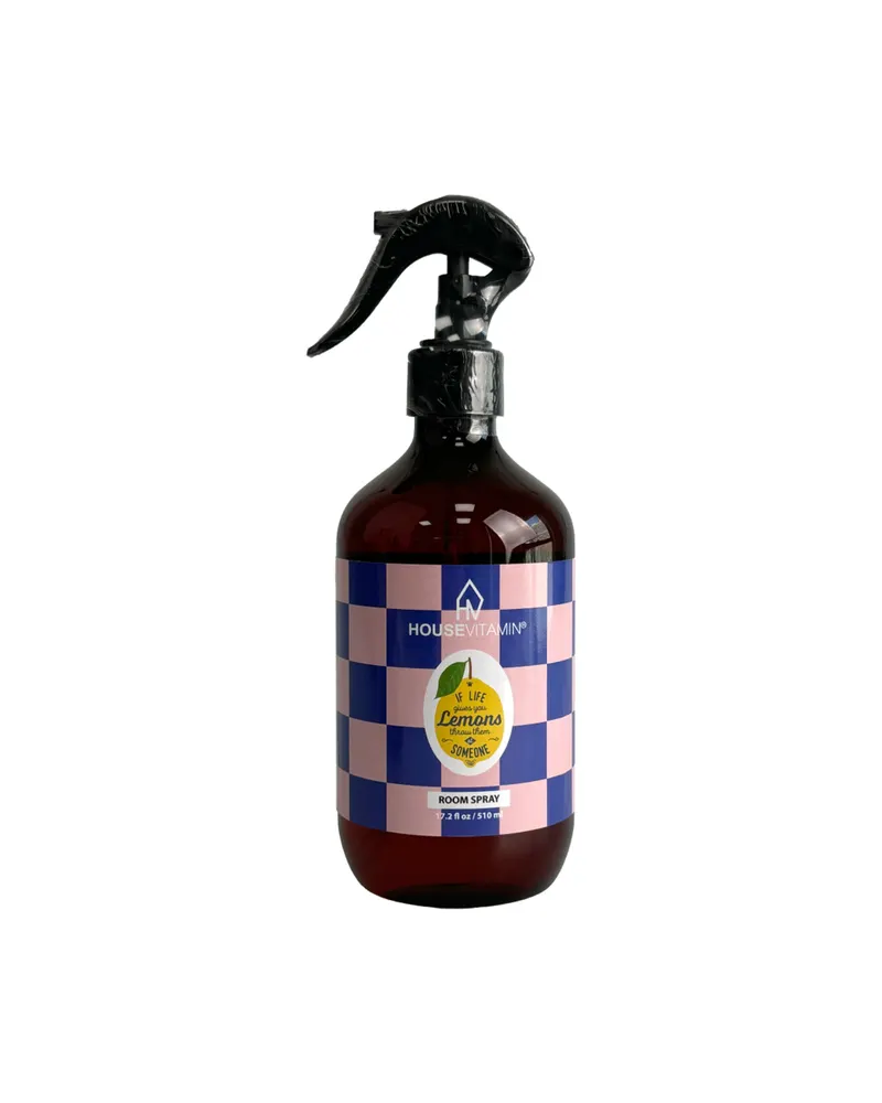 Raumspray mit Zitrone, Bergamotte und Basilikum von Housevitamin, 7 × 7 × 21,5 cm, Ansicht 1