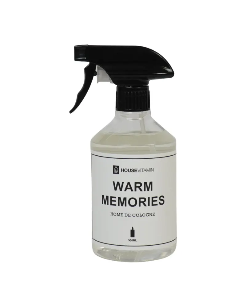 Raumspray Warm Memories mit Feigenduft aus Polystyrol, 500 ml, Schwarz-weiß