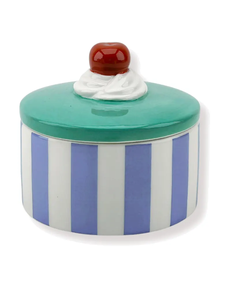 Törtchen-Dose Tartlet Cherry aus Dolomit, Blau/Violett