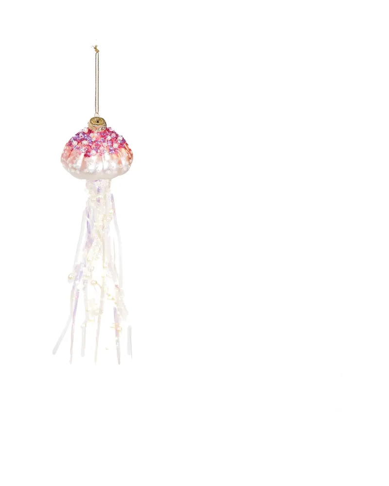 Weihnachtsanhänger Qualle aus Glas, 7 × 25 cm von Housevitamin, Ansicht 3