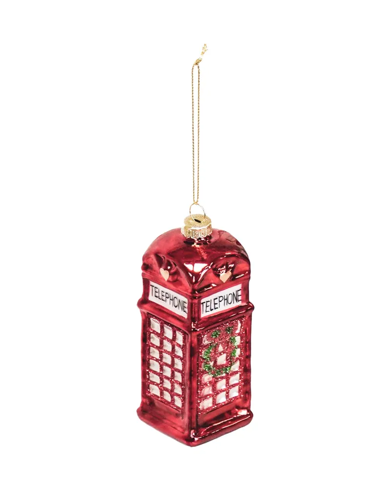Weihnachtsanhänger „Jubilee Kiosk“ aus Glas, 4,5 × 4,5 × 12 cm von Housevitamin, Ansicht 2