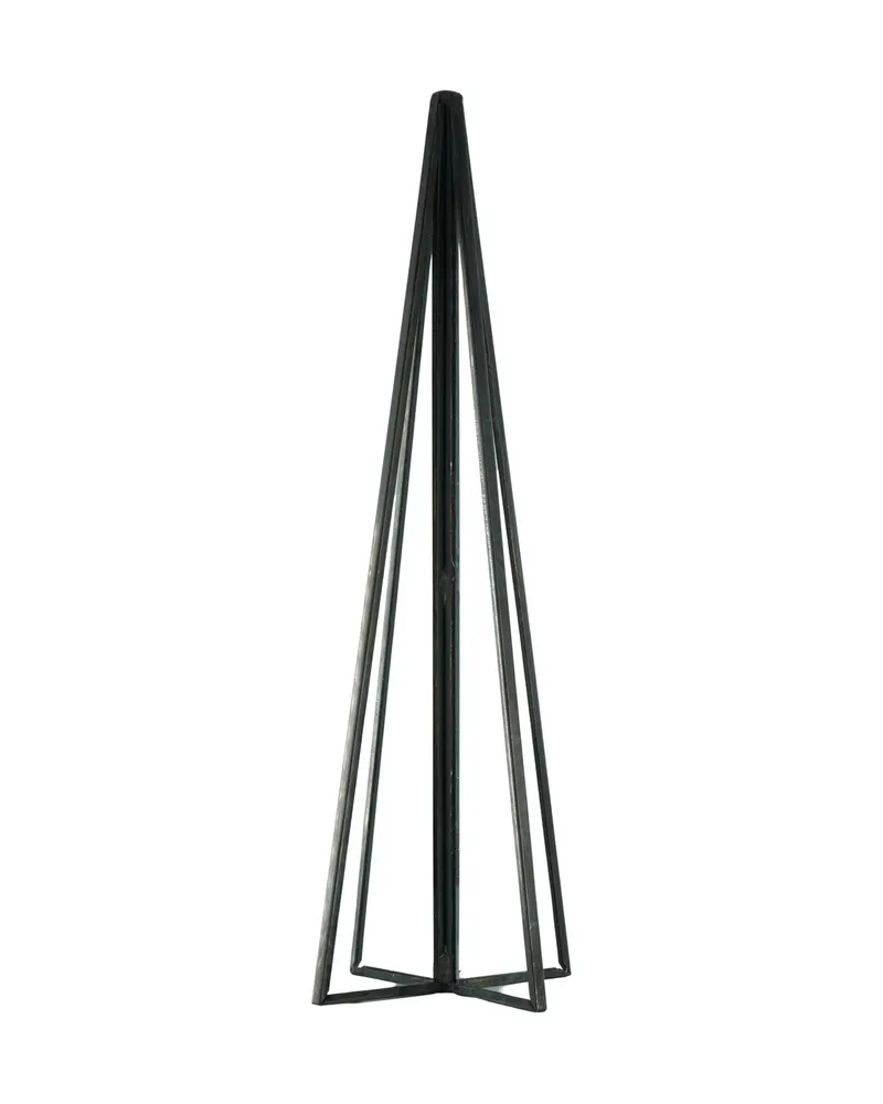 Weihnachtsbaum-Deko aus Metall und Glas in zwei Größen von Housevitamin in Schwarz, 5,5 × 20 cm, Ansicht 1