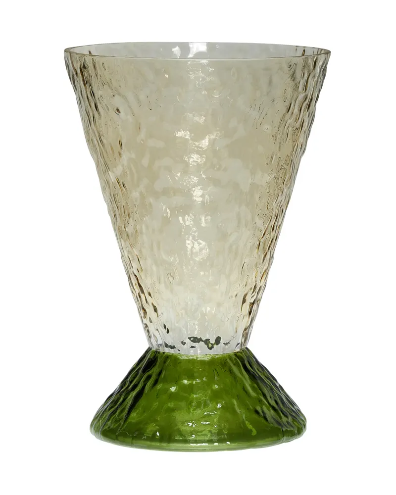 Hübsch Abyss Vase in Braun und Dunkelgrün, Ø 20 × H 29 cm, Ansicht 2