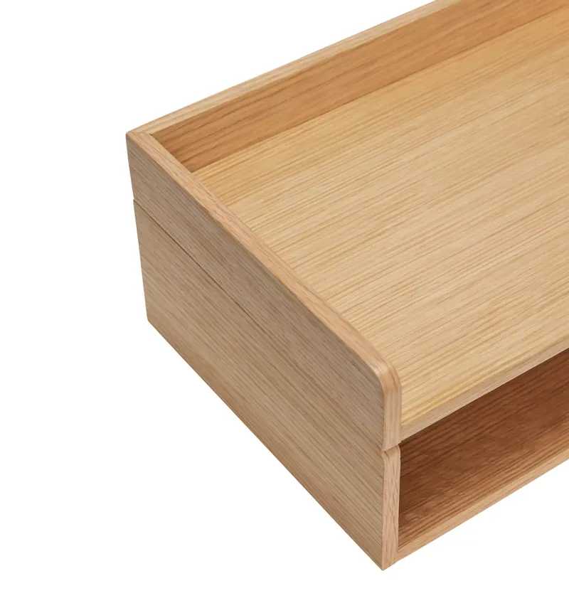 Hübsch Afour Briefablage in Naturfarben, 33 × 22 × H 15 cm, Ansicht 3