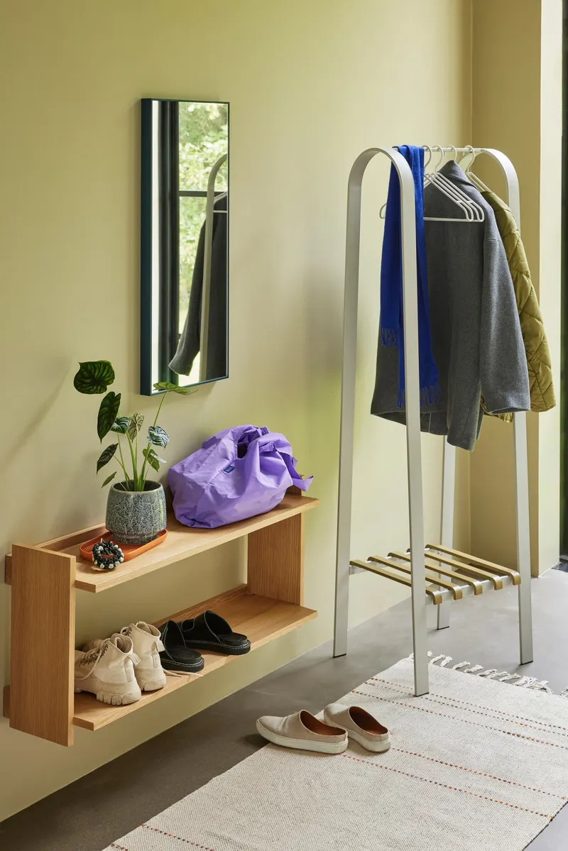 Hübsch Forma Regal in Naturfarben, 100 × 28 × H 44 cm, Ansicht 7