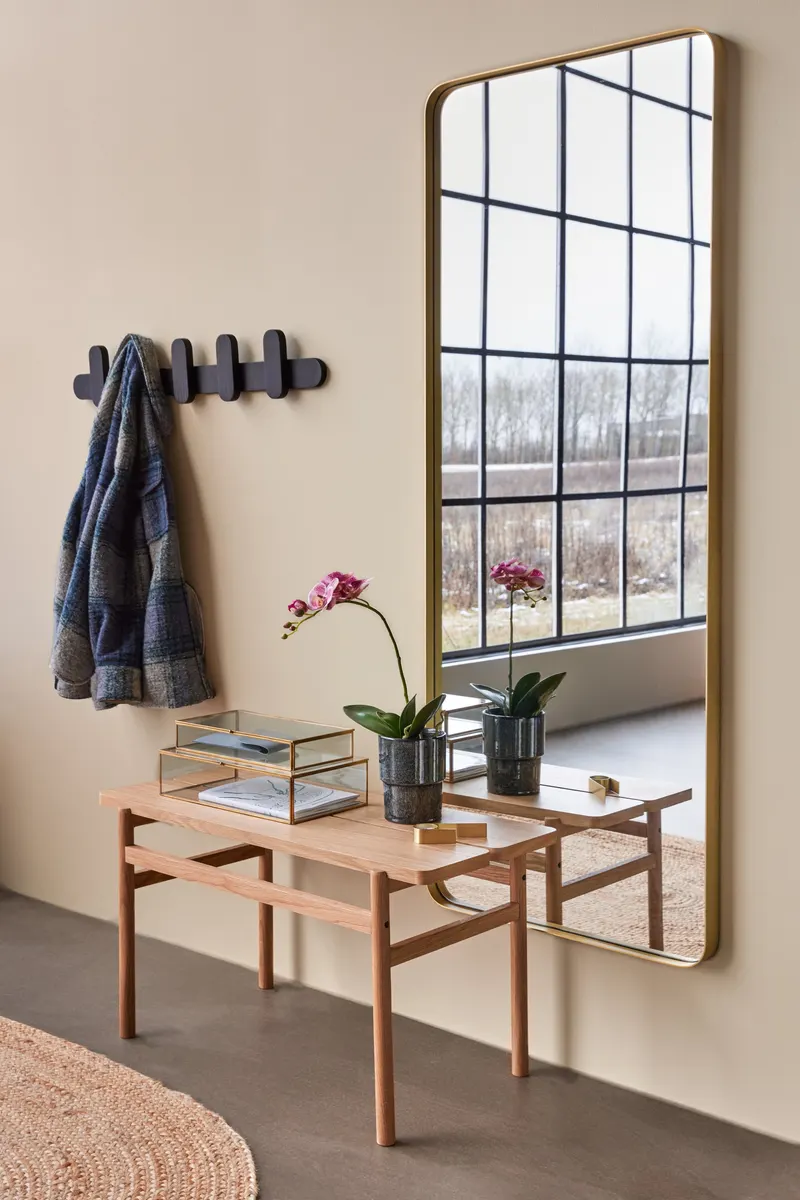 Hübsch Align Sitzbank in Naturfarben, 85 × 38 × H 45 cm, Ansicht 4