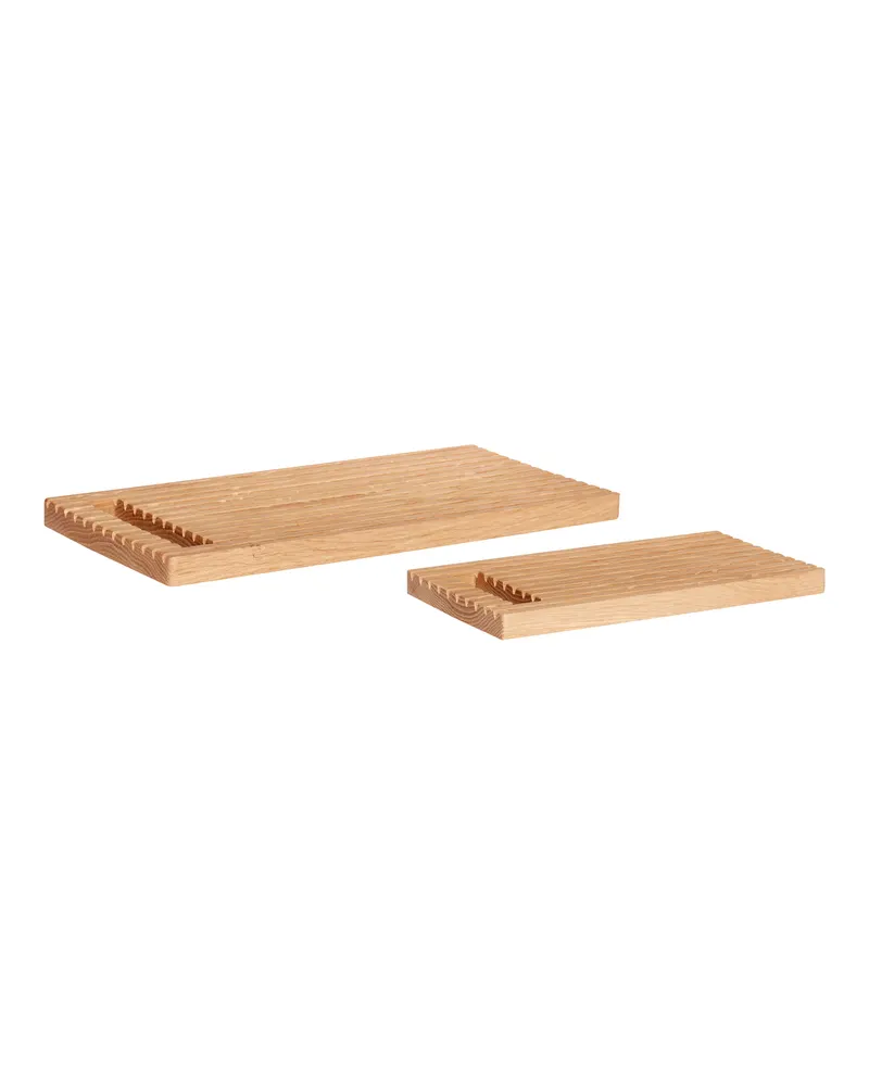 Alley Schneidebrett aus Eichenholz in Naturfarben (2er-Set), FSC®-zertifiziert