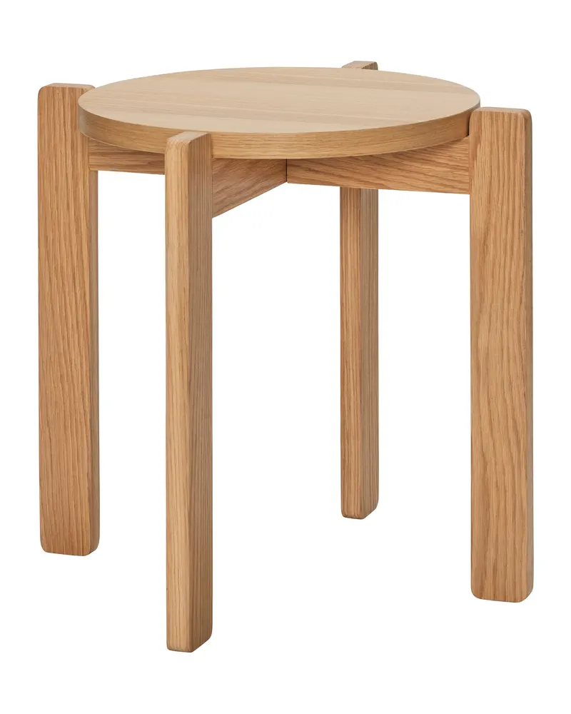 Always Hocker mit Eichenfurnier, FSC®-zertifiziert, Naturfarben