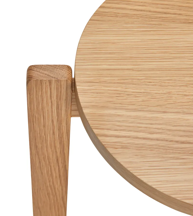 Hübsch Always Hocker in Naturfarben, Ø 45 × H 42 cm, Ansicht 3