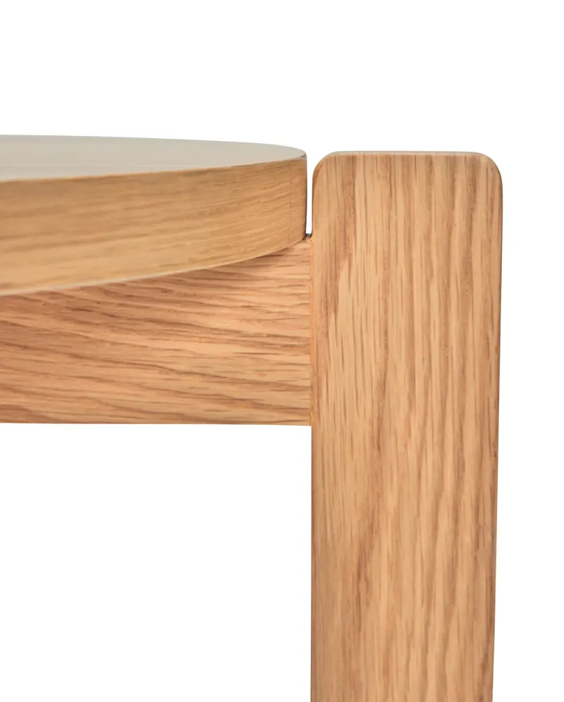 Hübsch Always Hocker in Naturfarben, Ø 45 × H 42 cm, Ansicht 4