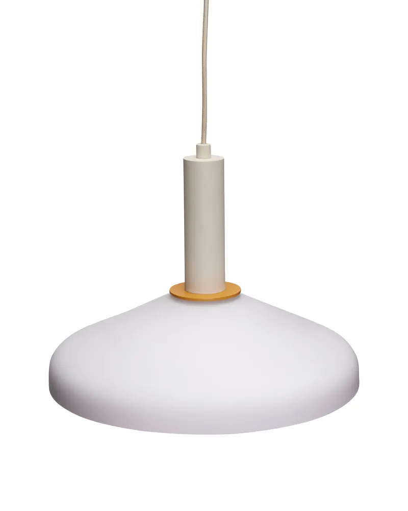 Hübsch Apollo Pendelleuchte in Orange, Sandfarben und Weiß, Ø 35 × H 28 cm, Ansicht 2