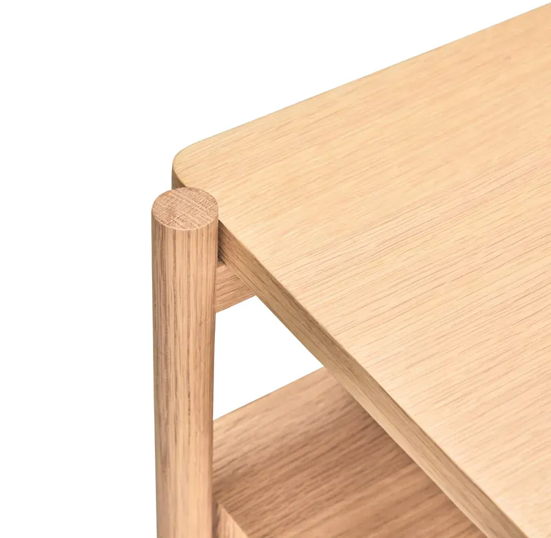 Hübsch Appeal Nachttisch in Naturfarben, 45 × 31 × H 59 cm, Ansicht 5