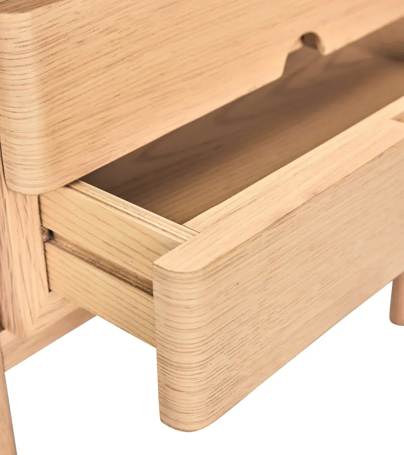 Hübsch Appeal Nachttisch in Naturfarben, 45 × 31 × H 59 cm, Ansicht 7