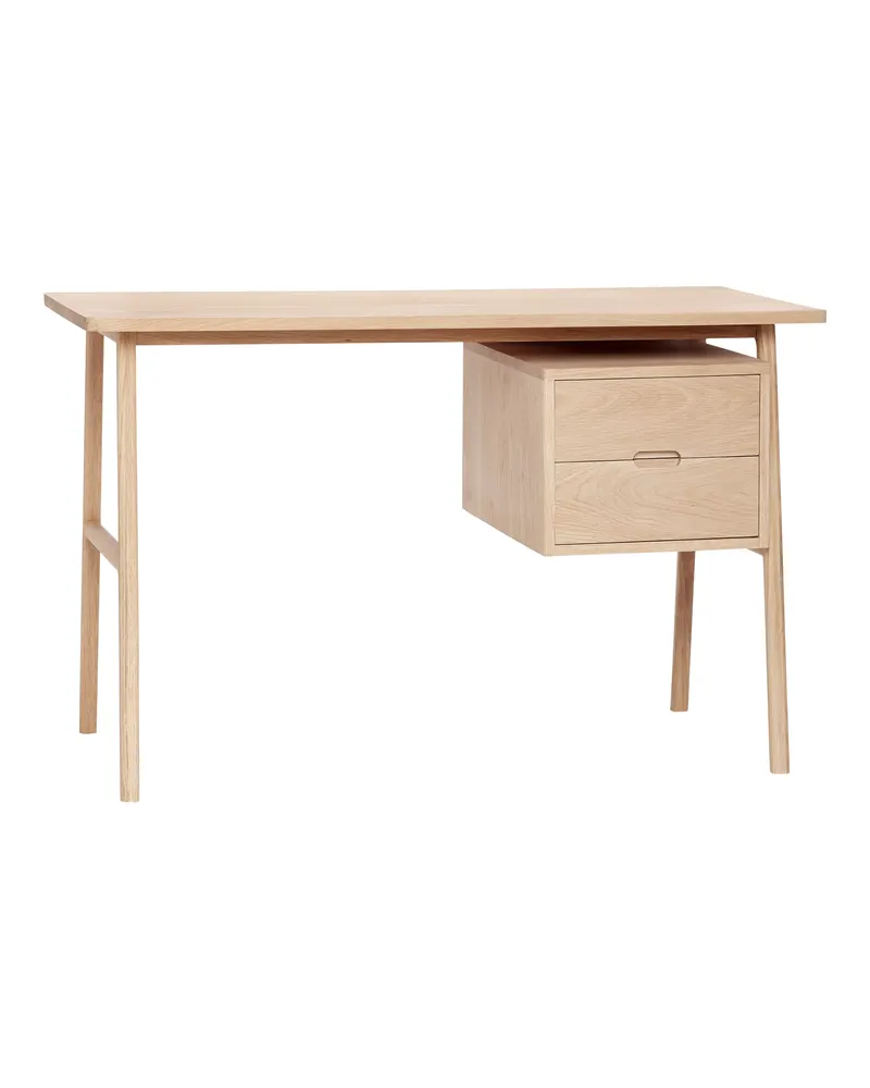 Architect Schreibtisch mit Eichenfurnier in Naturfarben, FSC®-zertifiziert, Naturfarben