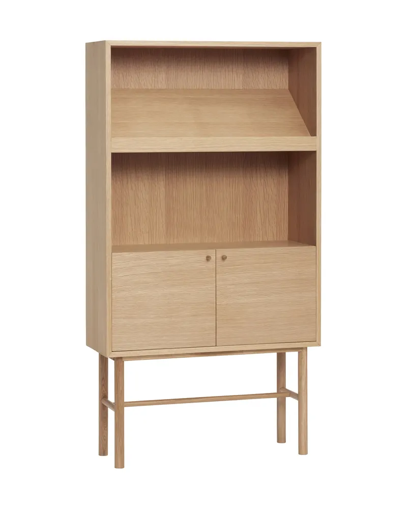 Archive Regal mit Eichenfurnier in Naturfarben, FSC®-zertifiziert