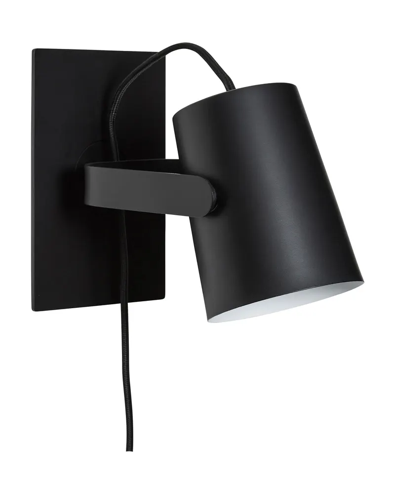Hübsch Ardent Wandleuchte in Schwarz, 22 × 12 × H 17 cm, Ansicht 2