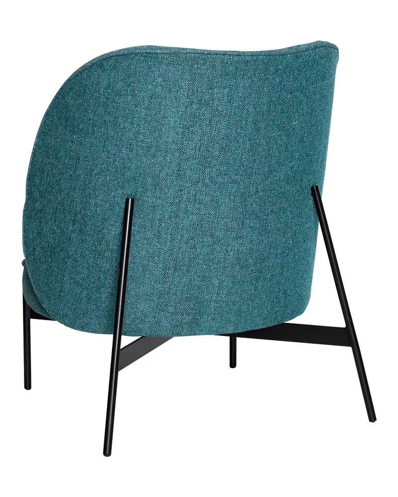 Hübsch Area Sessel in Petrol, 85 × 82 × H 102 cm, Ansicht 3