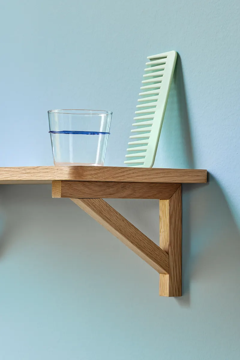 Hübsch Arki Regal in Naturfarben, 60 × 20 × H 16 cm, Ansicht 3