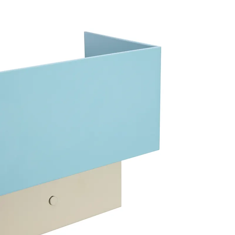 Hübsch Arte Wandleuchte in Blau und Sandfarben, 22 × 12 × H 17 cm, Ansicht 3
