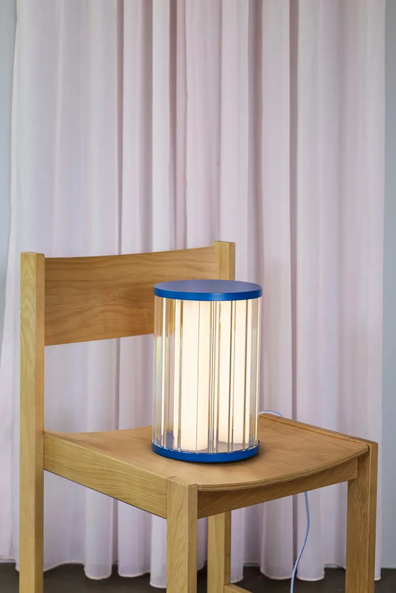 Hübsch Aru Tischleuchte in Blau, Ø 20 × H 30 cm, Ansicht 8