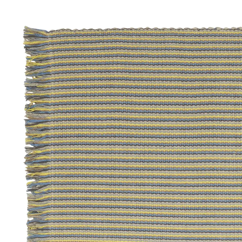Hübsch AtYourFeet Teppich in Beige, Grau, Hellblau, Sandfarben und Gelb, 120 × 180 cm, Ansicht 2