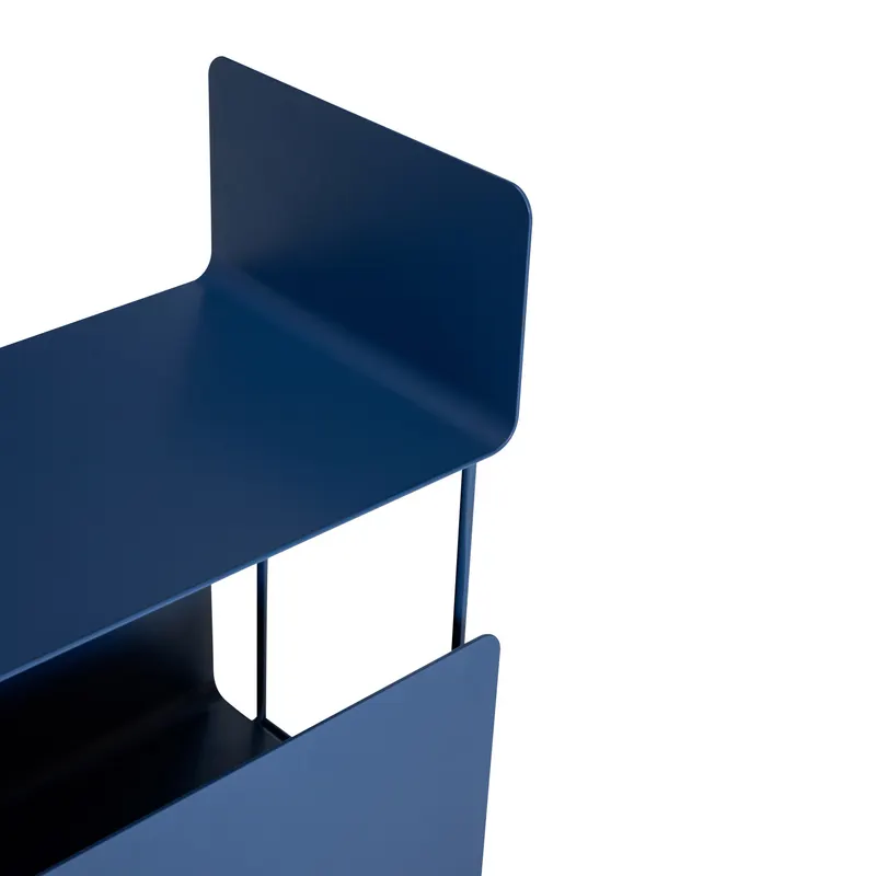 Hübsch Ays Servierwagen in Dunkelblau, 63 × 32 × H 66 cm, Ansicht 4