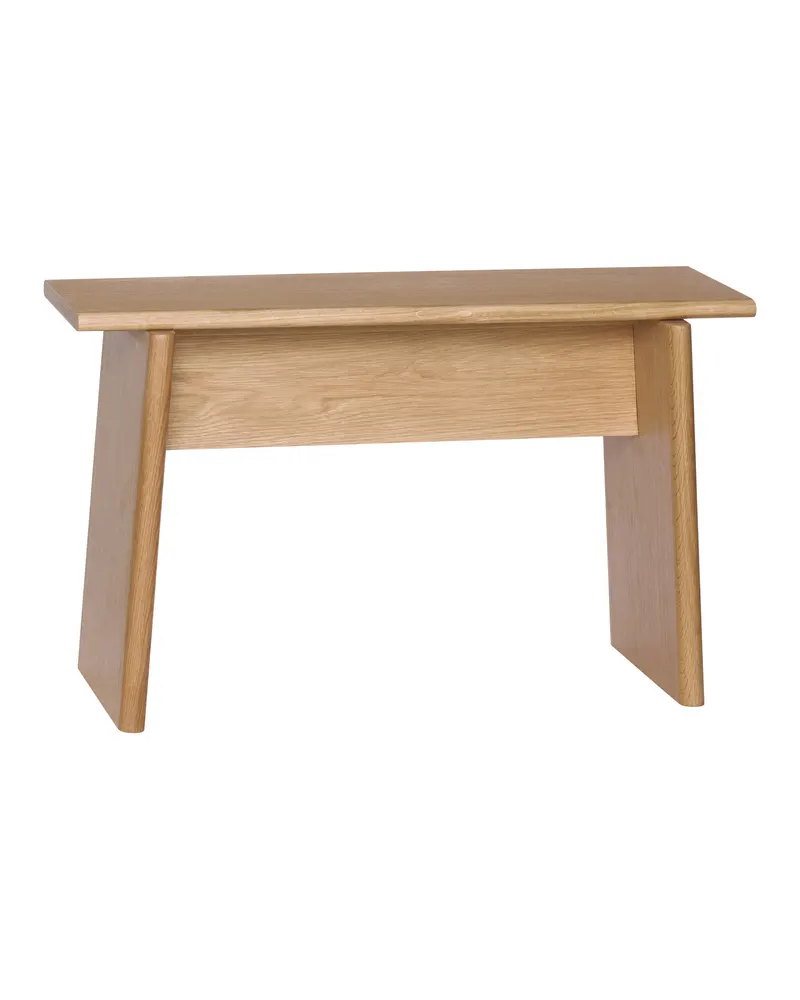 Baenk Hocker mit Eichenfurnier in Naturfarben, FSC®-zertifiziert, Naturfarben